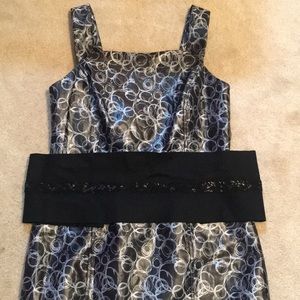 Vera Wang cocktail dress with belt